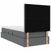 vidaXL Opslag bed met matras Donkergrijs 90 x 190 cm Polyester