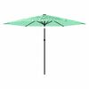 vidaXL Parasol met stalen paal 288x288x225 cm groen