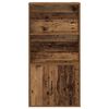 vidaXL Boekenkast 60x24x120 cm bewerkt hout oud houtkleurig