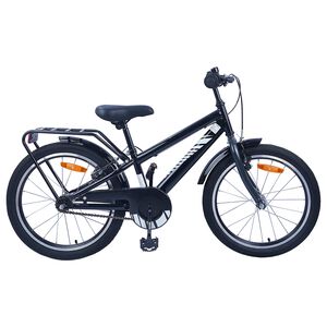 vidaXL Kinderfiets 18 Inch voor 5-7 jaar Zwart