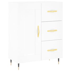 vidaXL Dressoir 69,5x34x90 cm bewerkt hout wit