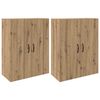 vidaXL Wandkast 2 pcs Artisan Eiken 69,5 x 34 x 90 cm Bewerkt hout