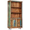 vidaXL Hoge kast 90x35x183 cm massief gerecycled hout