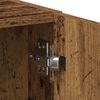 vidaXL Wasmachinekast 64x24x190 cm bewerkt hout oud houtkleurig