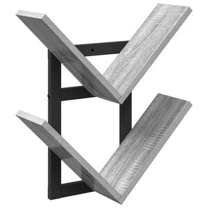 vidaXL Wand Vlonderschap Grijs Sonoma 43 x 15 x 47 cm Bewerkt hout