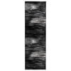 vidaXL Tapijtloper FLORNES Geweven Zwart Penseelstreken 67 x 200 cm PP