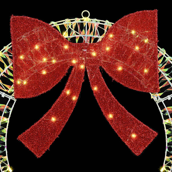 vidaXL Krans met 150 LED Warmwit 120 cm PET