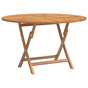 vidaXL Tuintafel inklapbaar &Oslash; 110x75 cm massief teakhout