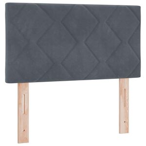 vidaXL Hoofdbord met hoofdeinde Donkergrijs 80 cm Fluweel