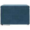 vidaXL Kruk Blauw 61 x 41 x 40 cm Velvet en Gefabriceerd Hout