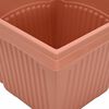 vidaXL Vierkante Bloempot 24 pcs Baksteenrood 28,5 x 28,5 x 22 cm