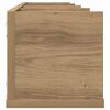 vidaXL CD-wandschap 100x18x18 cm bewerkt hout artisanaal eikenkleurig