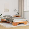 vidaXL Bedframe Bruin 80 x 220 cm Massief grenenhout