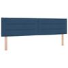vidaXL Boxspringbed met kussen met hoofdeinde Blauw 180 x 200 cm Stof