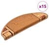 vidaXL Trapmatten zelfklevend 15 st 65x21x4 cm beige