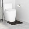 vidaXL Antislip Badmat met Toilet Cut Donkergrijs 50 x 50 cm PP