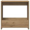 vidaXL Bijzettafel 50x26x50 cm bewerkt hout artisanaal eikenkleurig