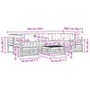 vidaXL Buiten bankenset met kussen 7 pcs Natuurlijk en Lichtgrijs