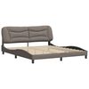 vidaXL Bedframe zonder matras "Hvar" stof taupe 180x200 cm