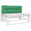 vidaXL Palletkussen 120x40x12 cm stof groen