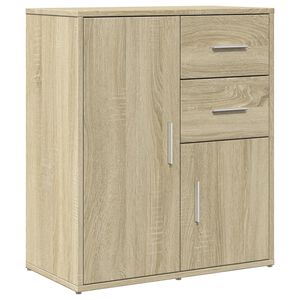vidaXL Dressoir 60x31x70 cm bewerkt hout sonoma eikenkleurig