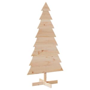 vidaXL Kerstdecoratie kerstboom 150 cm massief grenenhout