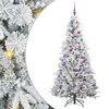 vidaXL Kunstmatige Inklapbare Kerstboom Wit 180 cm PE en PVC