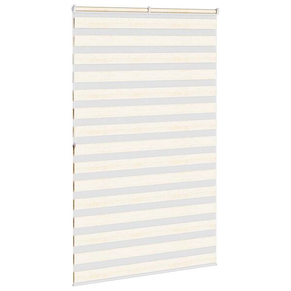 vidaXL Zebra rolgordijn 140x200 cm stofbreedte 135,9 cm marmerbeige