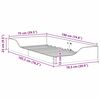vidaXL Bedframe Wit 75 x 190 cm Massief grenenhout