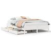 vidaXL Bedframe zonder matras massief grenenhout wit 120x190 cm