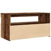 vidaXL Tv-meubel met LED 75x35x40 cm bewerkt hout oud hout