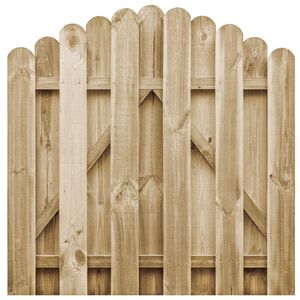 vidaXL Poort 100x100 cm ge&iuml;mpregneerd grenenhout