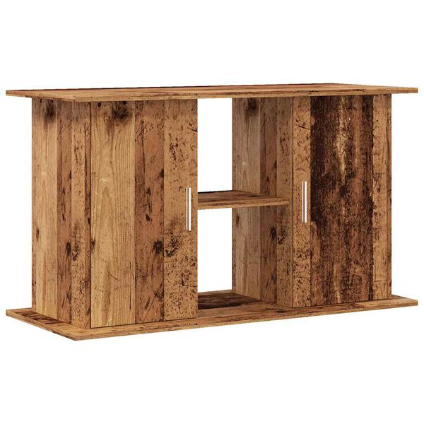 vidaXL Aquariumstandaard 101x41x58 cm bewerkt hout oud houtkleurig