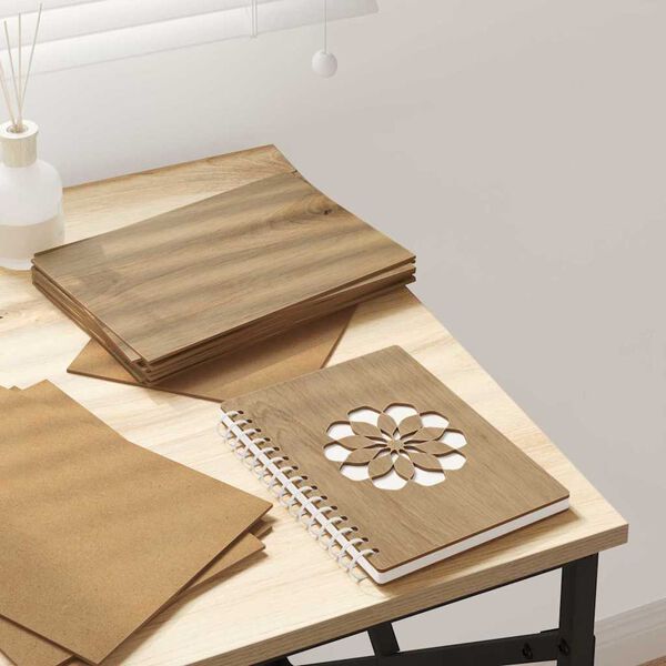 vidaXL Decorpanelen 12 pcs artisanaal eikenkleurig 21 x 30 x 0.3 cm