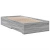 vidaXL Bedframe met lades bewerkt hout grijs sonoma eiken 100x200 cm