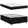 vidaXL Bedframe met matras Zwart 160 x 200 cm Stof