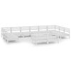 vidaXL 13-delige Loungeset massief grenenhout wit