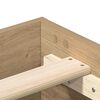 vidaXL Bedframe zonder matras spaanplaat artisanaal eikenkleurig