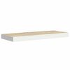 vidaXL Wandschappen zwevend 2 st 60x23,5x3,8 cm MDF eikenkleurig wit