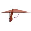 vidaXL Tuinparasol Terracotta 248,5 x 247,5 x 160 cm