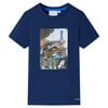 vidaXL Kindershirt 116 donkerblauw