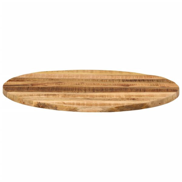 vidaXL Tafelblad rond &Oslash; 90x3,8 cm massief ruw mangohout