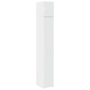vidaXL Opbergkast smal 30x42,5x225 cm bewerkt hout wit