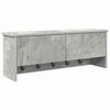 vidaXL Wandgemonteerde kapstok met plank Beton Grijs 80 x 20 x 30 cm