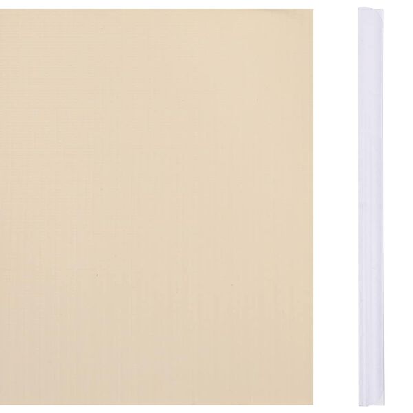 vidaXL Tuinscherm 35x0,19 m PVC cr&egrave;me