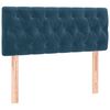 vidaXL Hoofdbord 100x7x78/88 cm fluweel donkerblauw