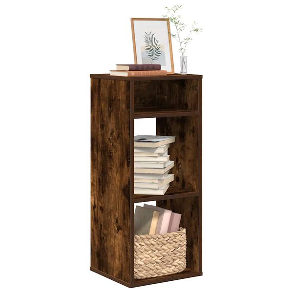 vidaXL Boekenkast 34x31x80 cm bewerkt hout gerookt eikenkleurig