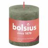 Bolsius Stompkaarsen Shine 4 st rustiek 80x68 mm fris olijfkleurig