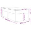 vidaXL Boxspring met matras fluweel lichtgrijs 80x200 cm