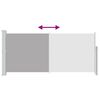 vidaXL Windscherm uittrekbaar 140x300 cm grijs